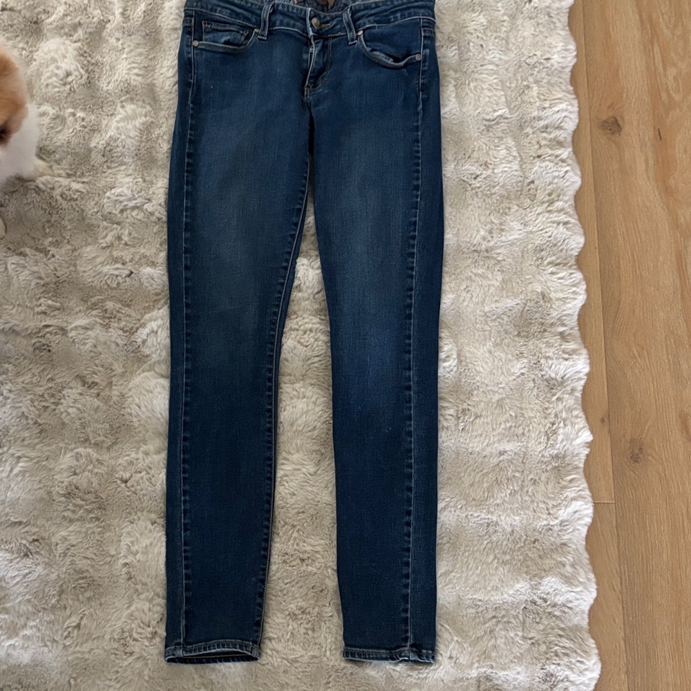 PAIGE Dark Blue Skinny Jeans